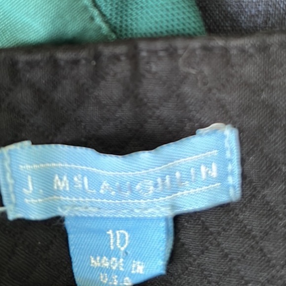 J. McLaughlin Black Textured Cotton Blend Gold Button Pocket Skirt - 10 - Picture 10 of 12